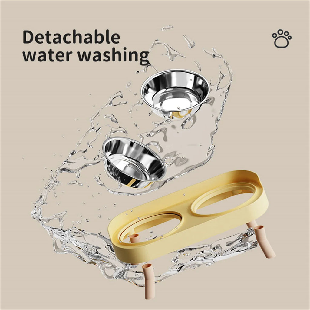 bowl for drinking water for cats and dogs with dual use