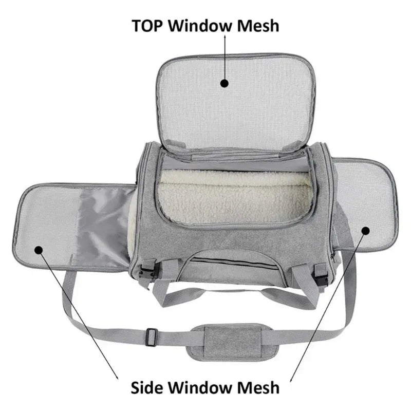 Portable travel bag for pets