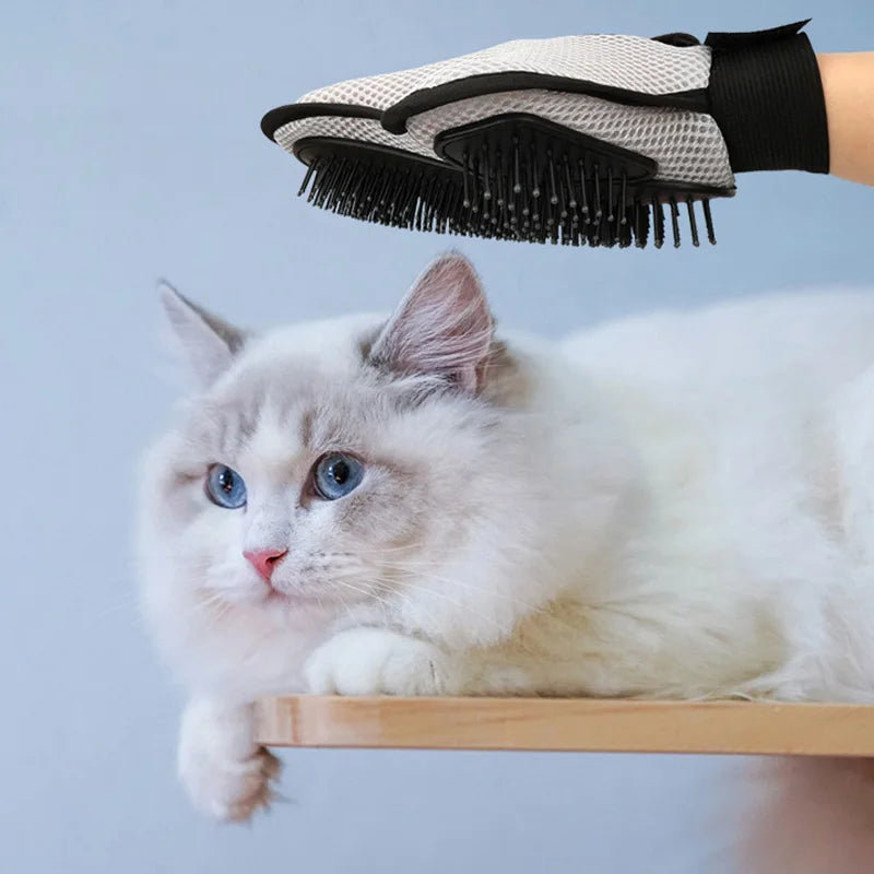 Pet grooming glove