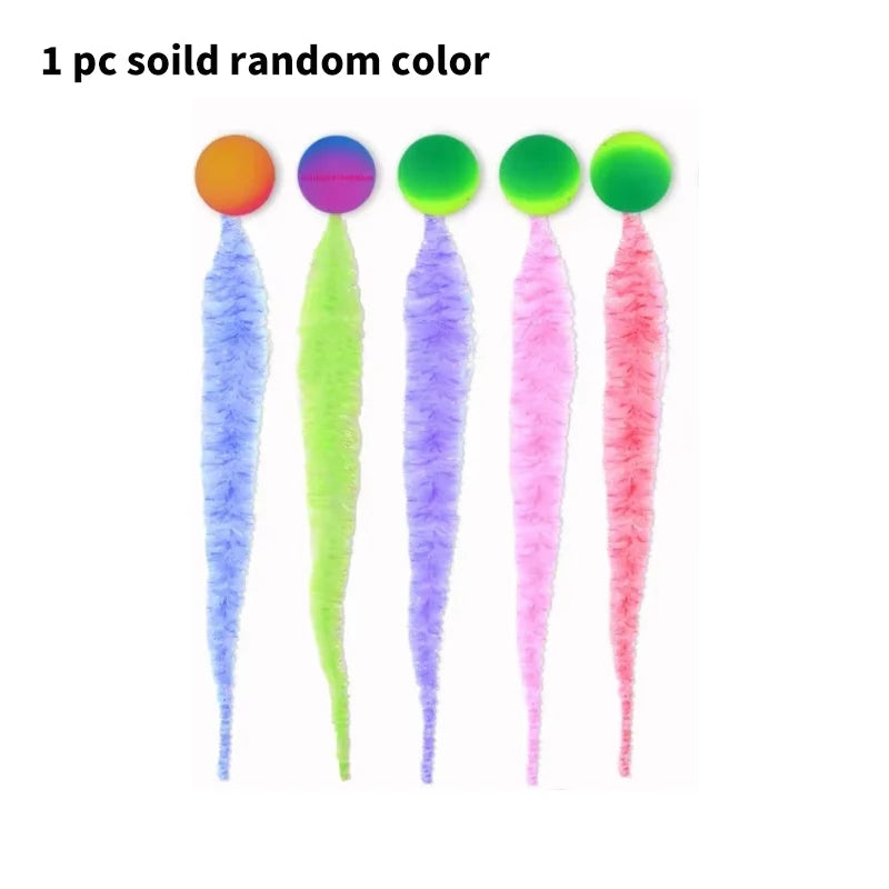 Rainbow Arch Cat Toy Bouncing Ball