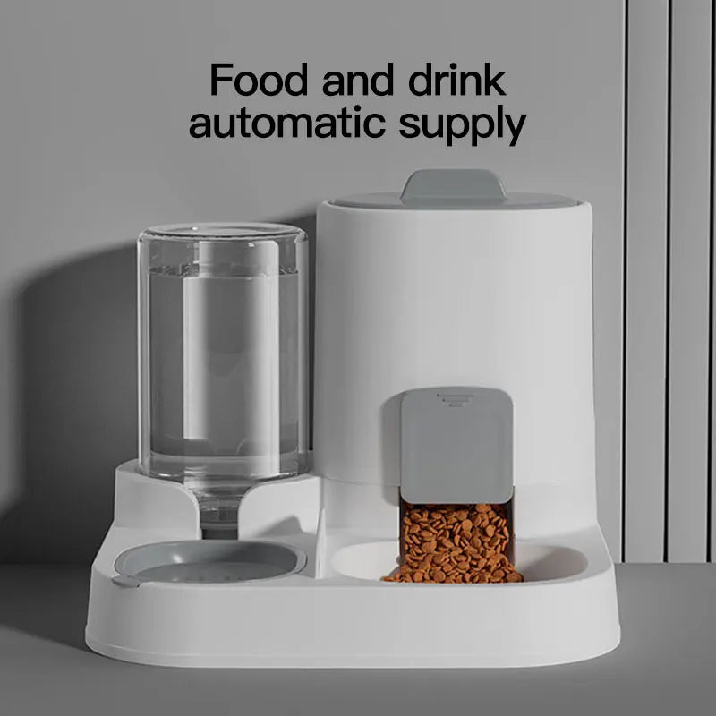 Automatic gravity water dispenser and fountain for cats
