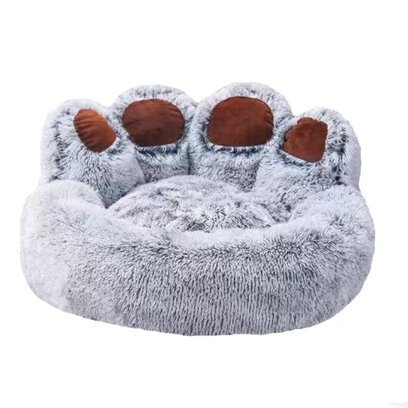 Soft dog bed, plush kennel accessories