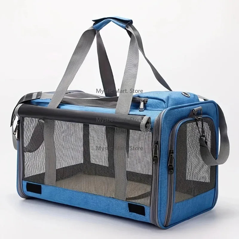 “Easily take your pet with you everywhere. Comfortable, lightweight, and convenient for all your trips.”