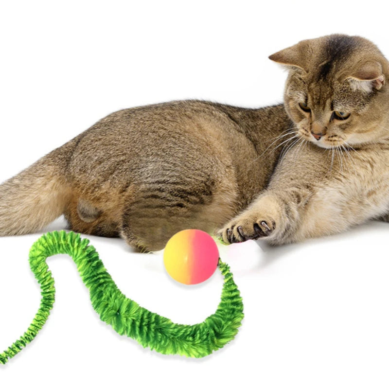 Rainbow Arch Cat Toy Bouncing Ball
