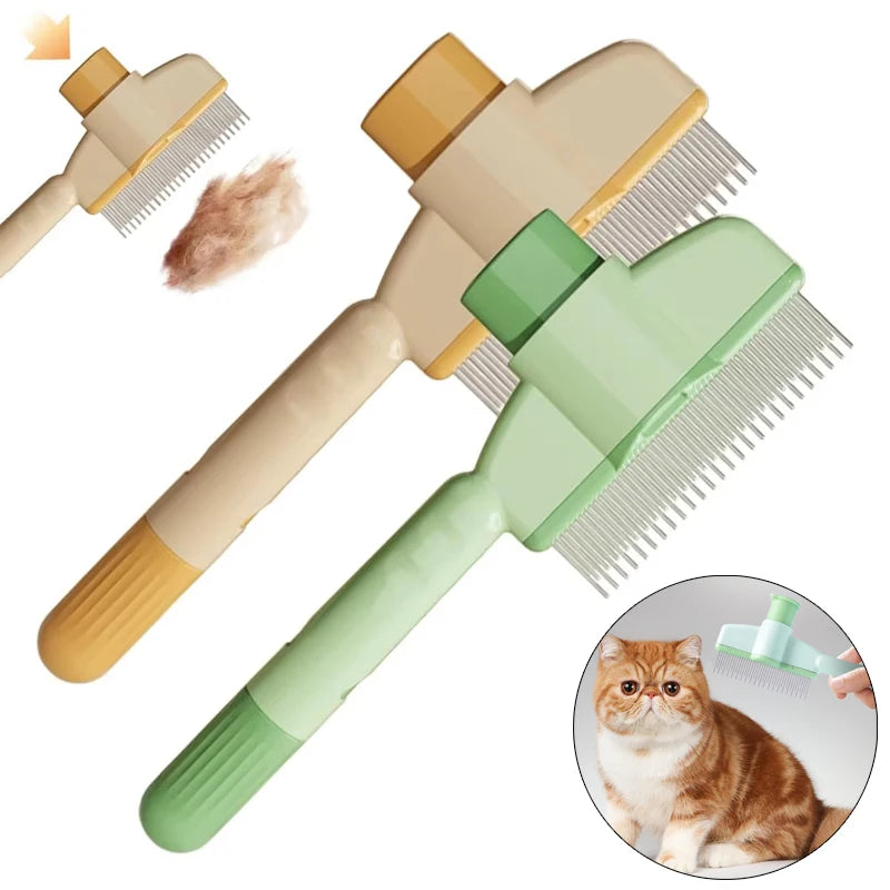 Massage and grooming brush for cats and dogs