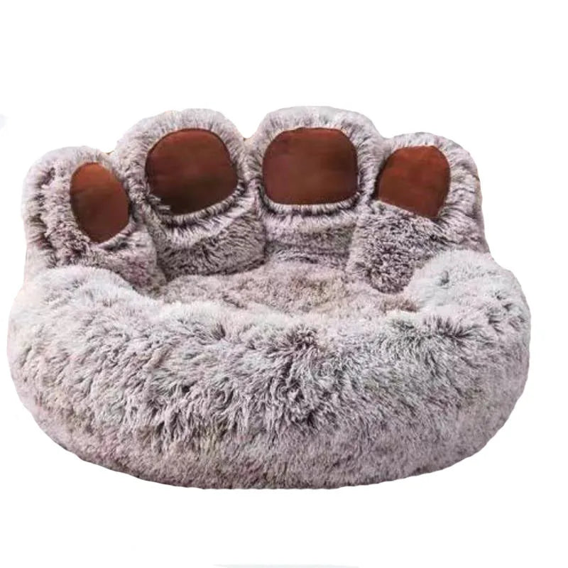 Soft dog bed, plush kennel accessories