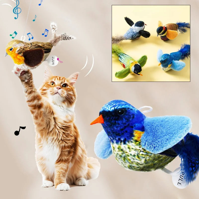 Bird to chase and tease, sound toy