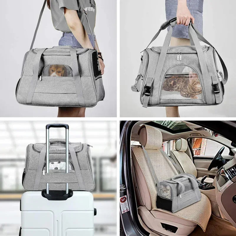 Portable travel bag for pets