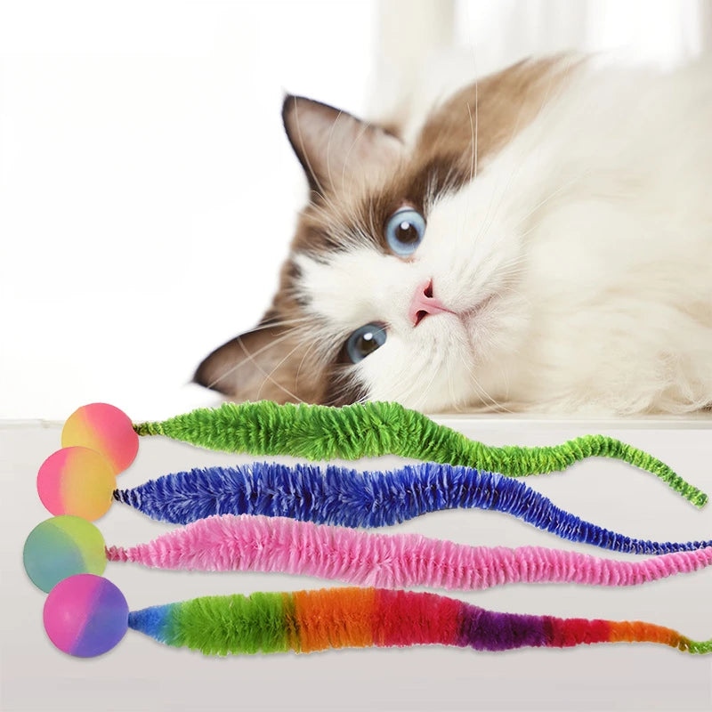 Rainbow Arch Cat Toy Bouncing Ball