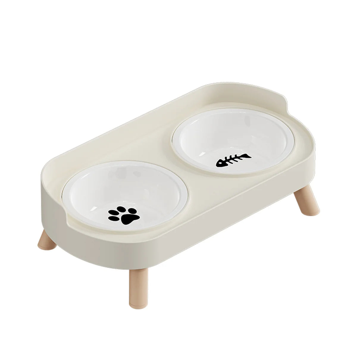 bowl for drinking water for cats and dogs with dual use